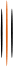 A green and orange stripe is shown on the side of a pole.