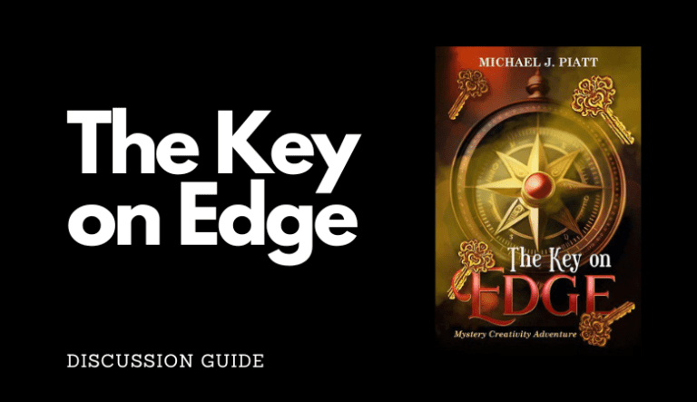 A book cover with the title of the key on edge.