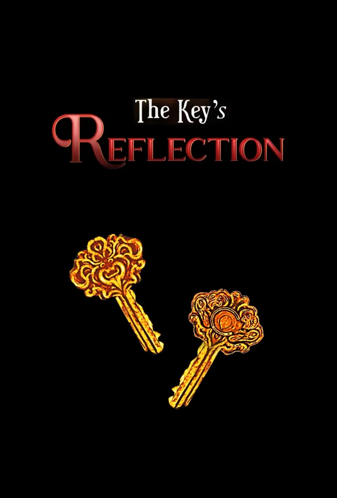 A pair of keys are shown on the cover of the key 's reflection.